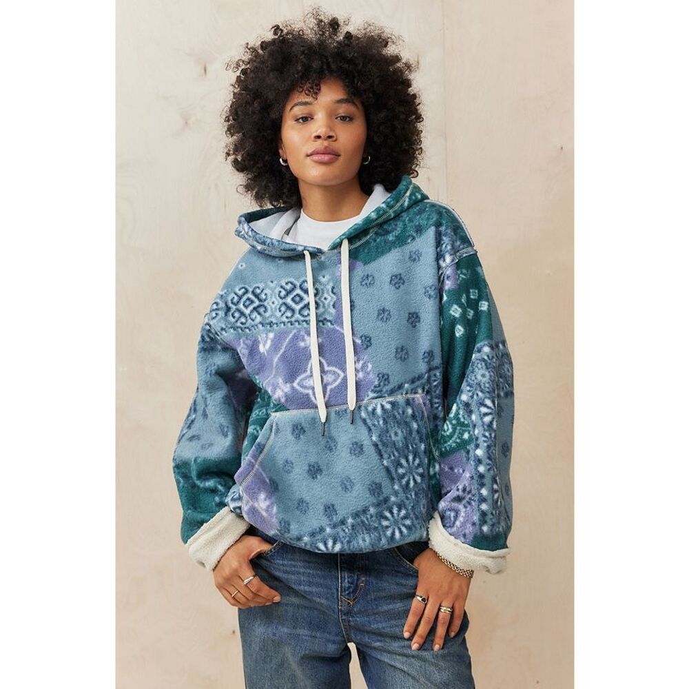 BDG by Urban Outfitters Keaton Oversized Fleece Lined Hoodie Sweatshirt